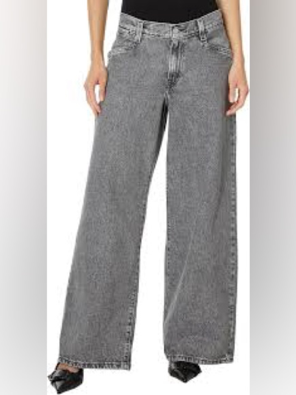 Levi's '94 Baggy Wide Leg Jeans in Charcoal Gray Wash - Size 26 x29